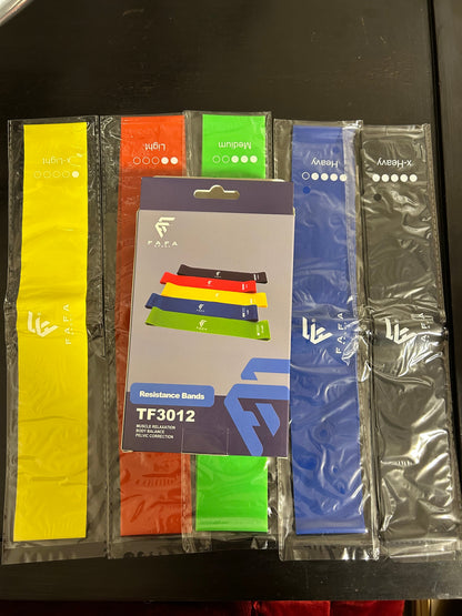 Pack Fitness Complet – 5 Mini Bands + Super Band Light (7–15 KG)