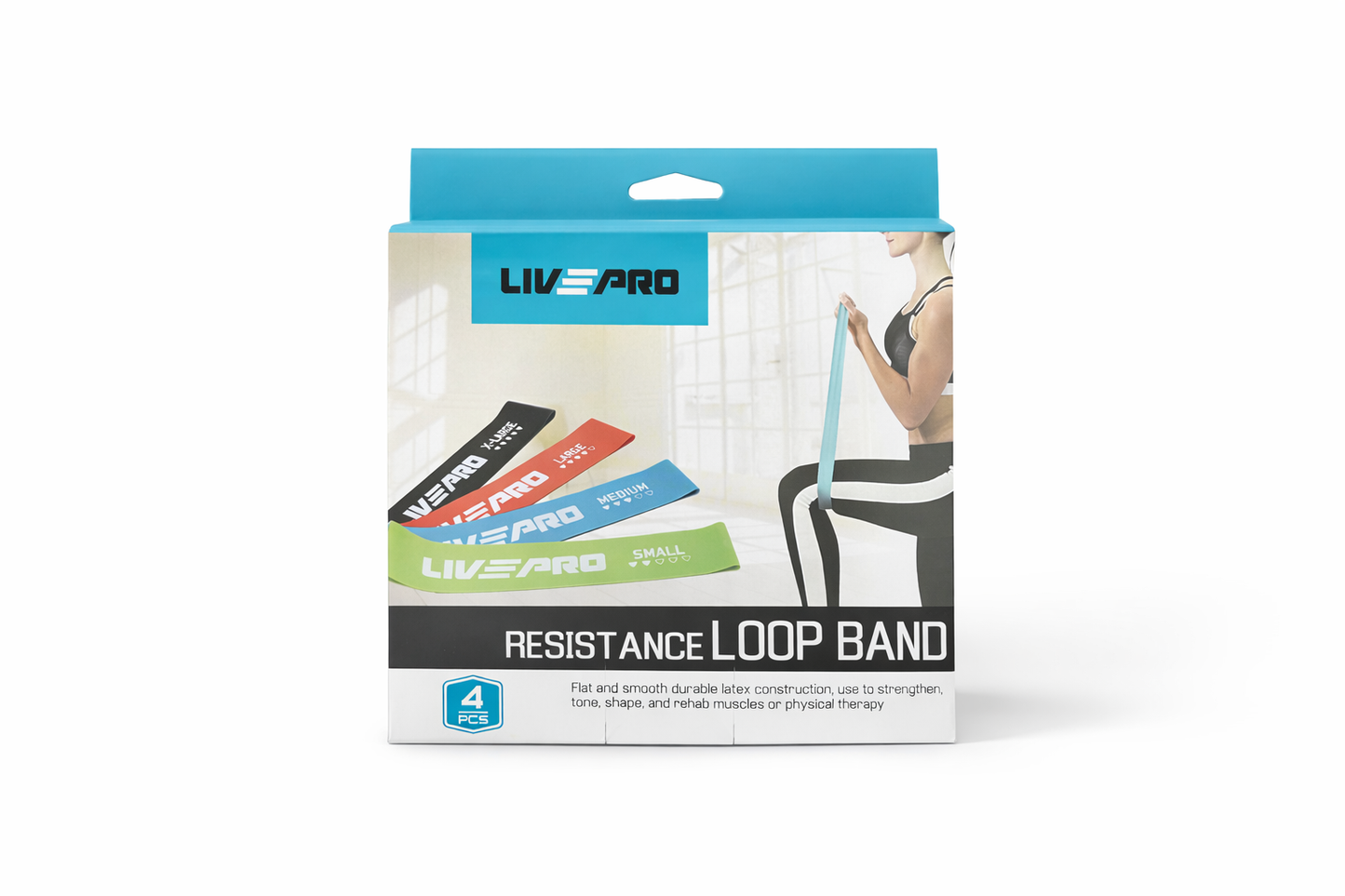 Resistance Loop Band – حزمة 4 مستويات مقاومة لتمارين اللياقة 💪