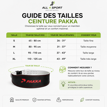 Ceinture de Musculation PAKKA