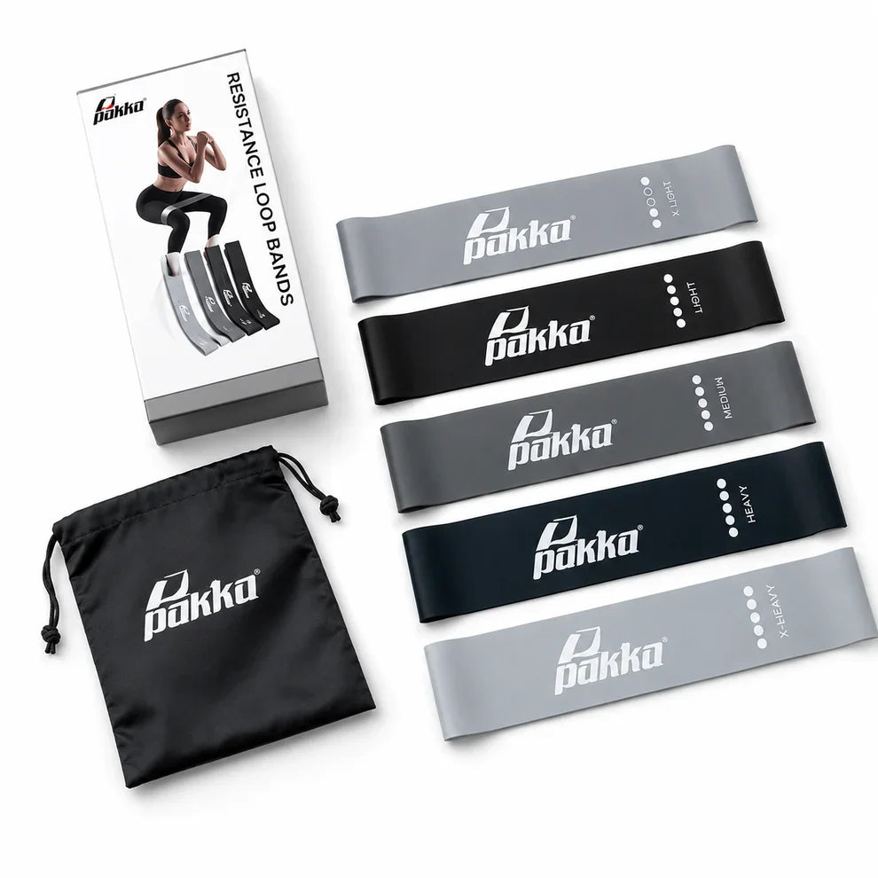 Pack 5 Mini Bandes de Résistance – 5 Niveaux pour Fitness & Renforcement