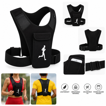 🏃 Lightweight Running Vest – حقيبة صدر رياضية للجري