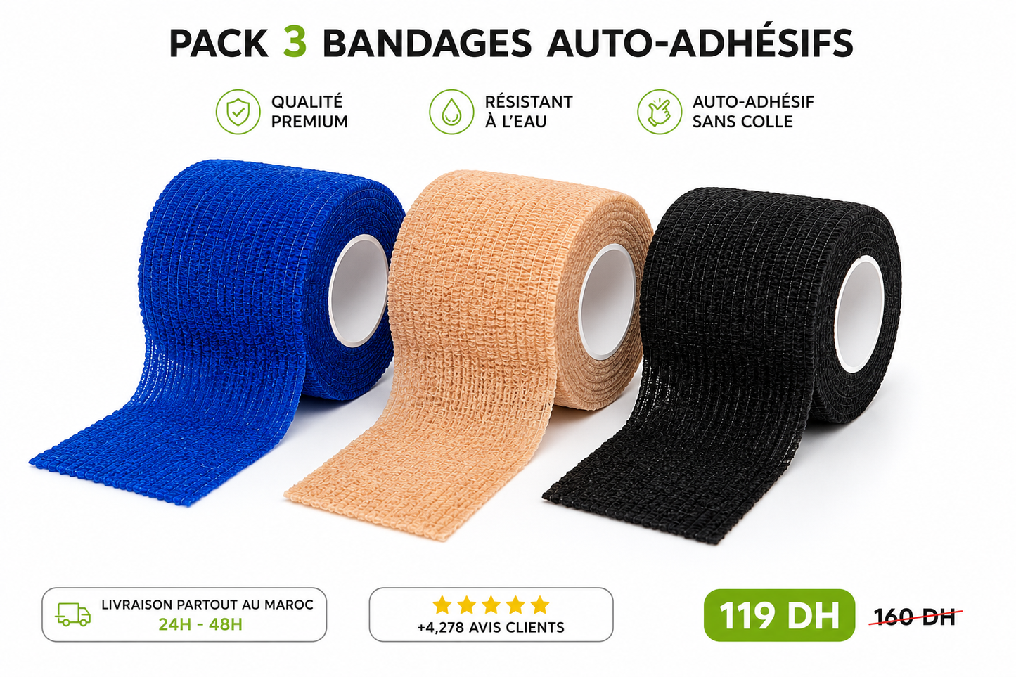 Bandage Auto-Adhésives Pro